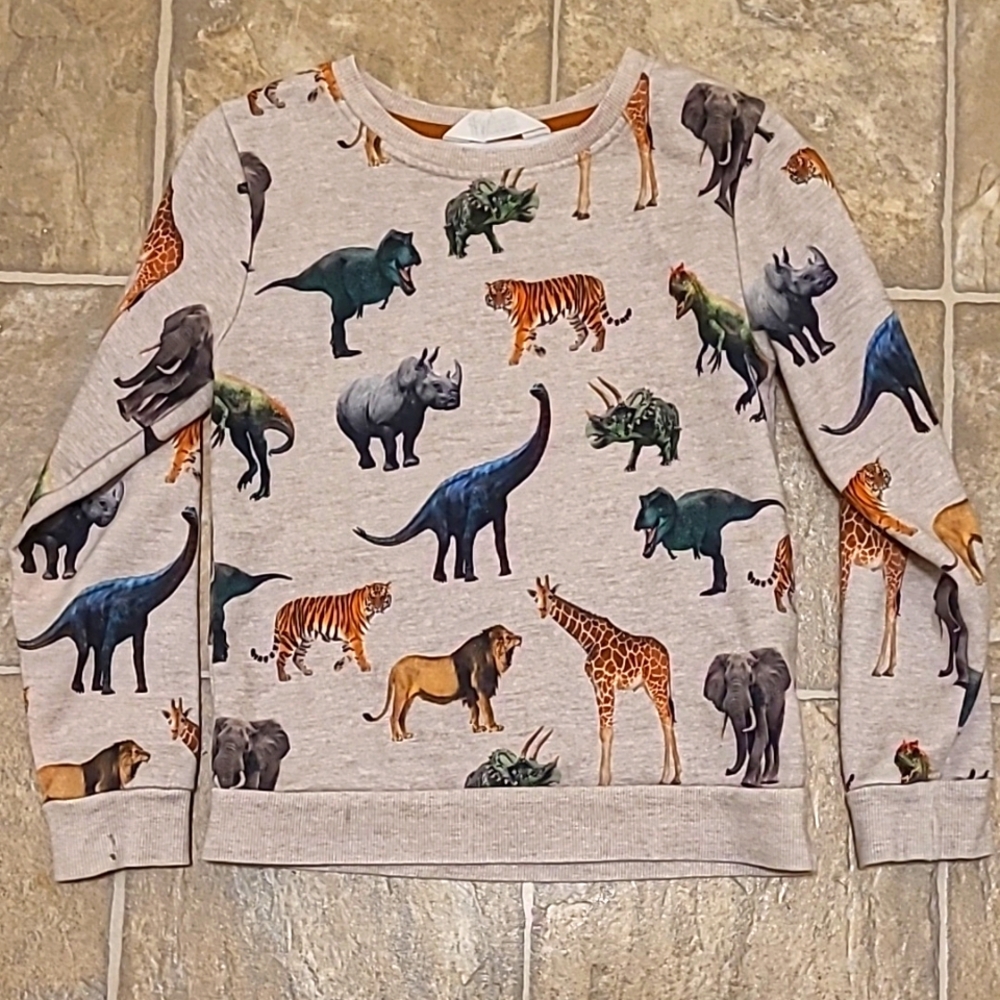 Kids Animal Print Sweatshirt - Multicolor